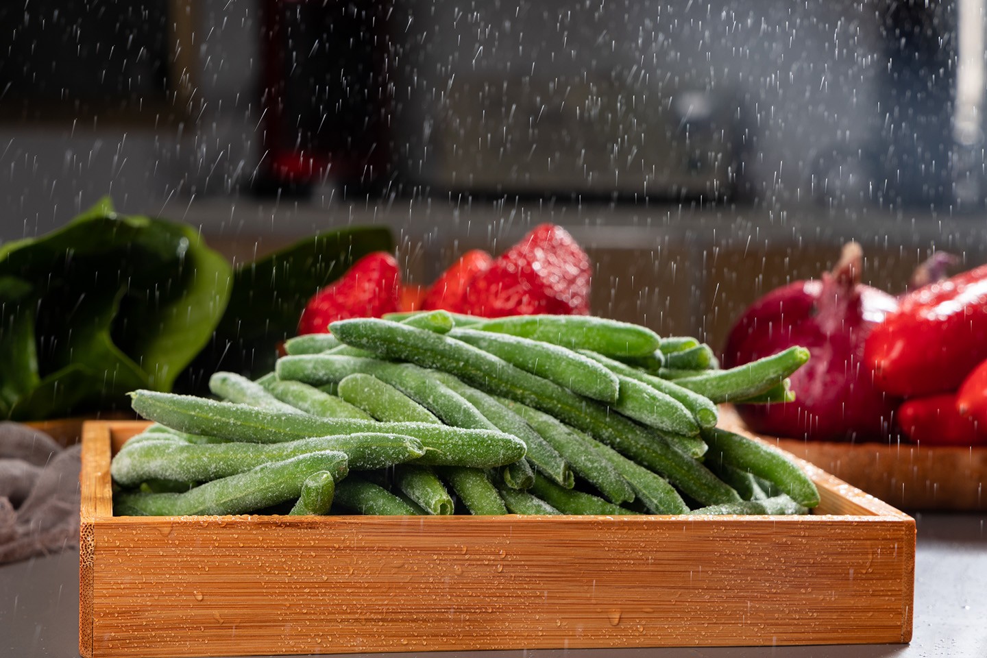 Quick frozen green beans