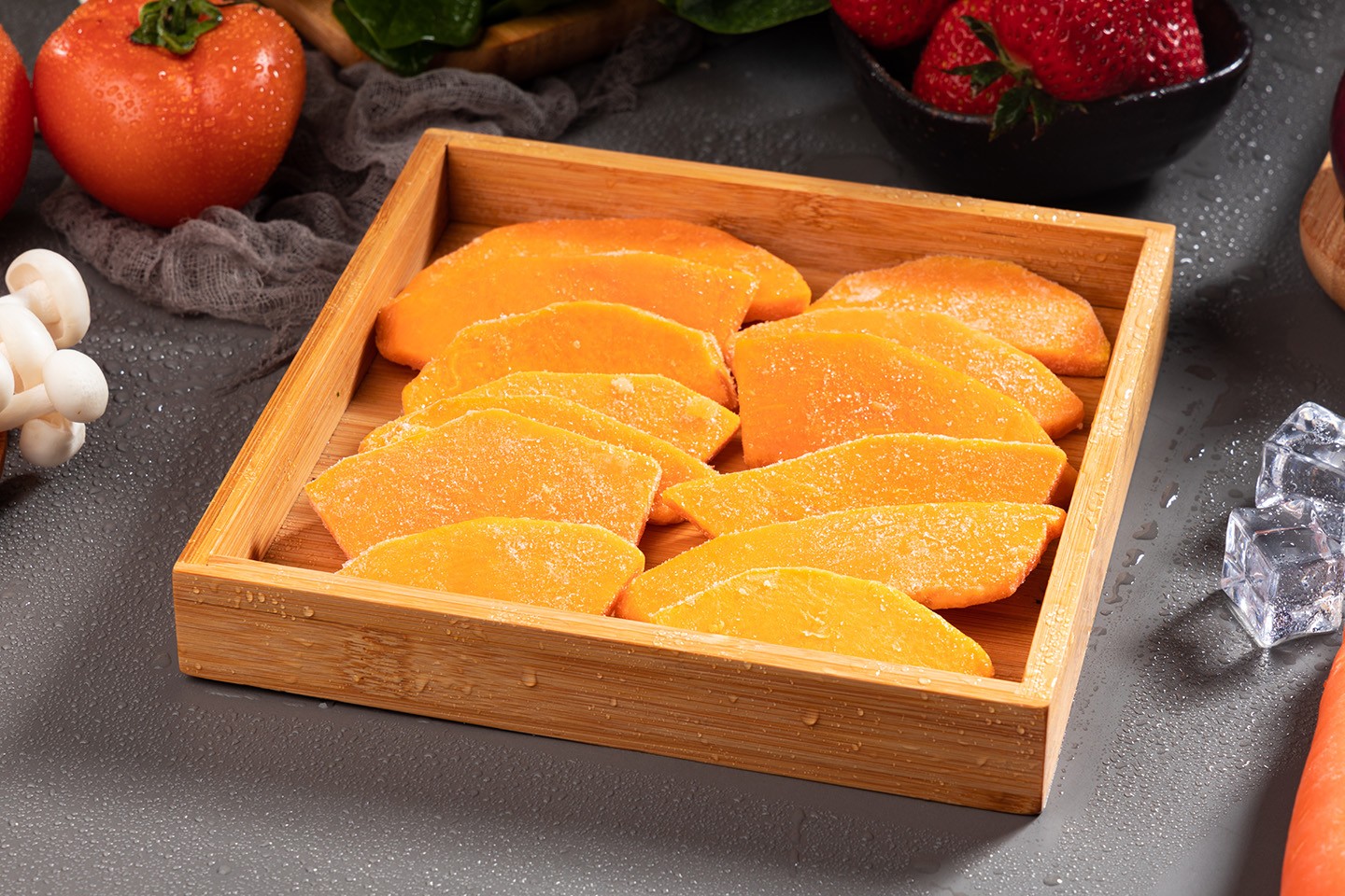 Quick frozen pumpkin