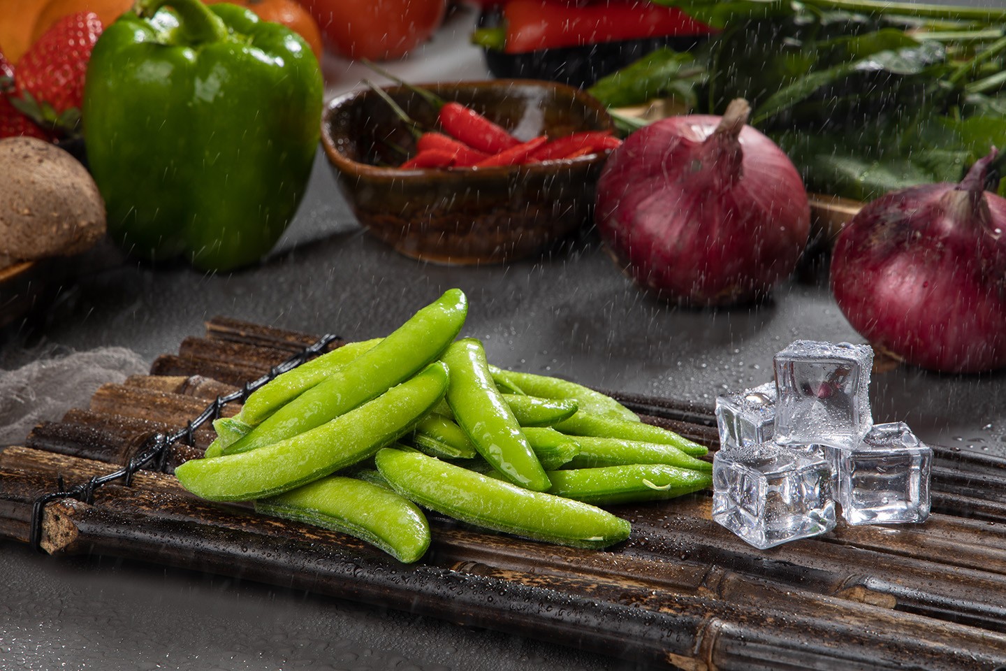 Quick frozen sweet peas